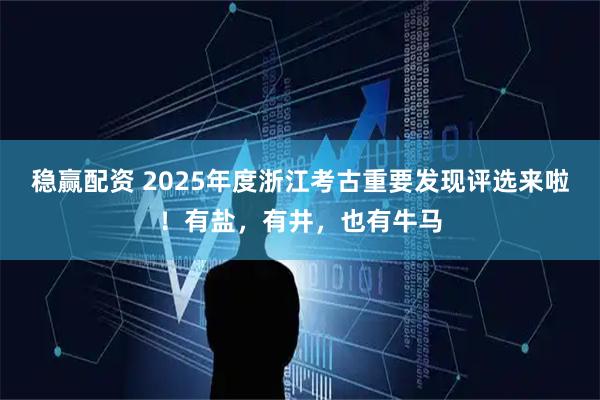 稳赢配资 2025年度浙江考古重要发现评选来啦！有盐，有井，也有牛马
