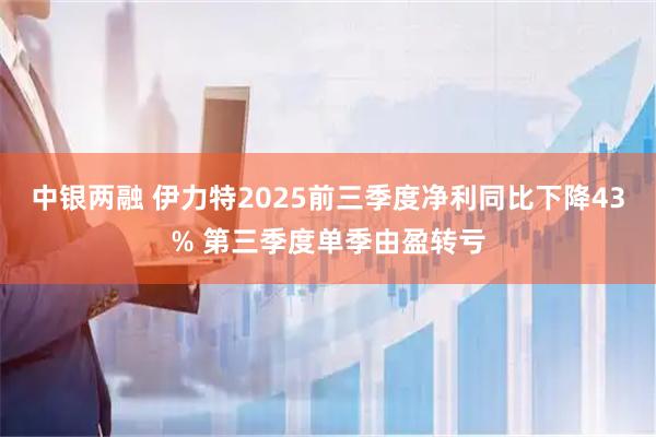中银两融 伊力特2025前三季度净利同比下降43% 第三季度单季由盈转亏
